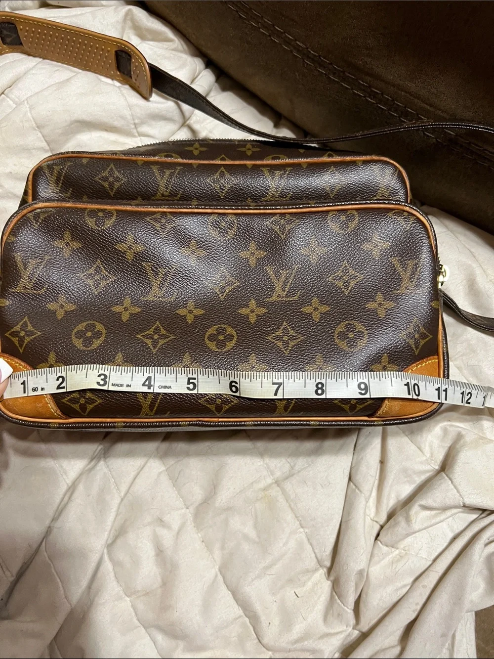Louis Vuitton Monogram Canvas Double Compartment Nile crossbody bag